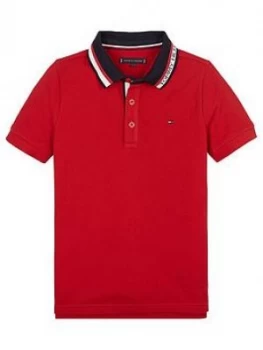 Image of Tommy Hilfiger Boys Short Sleeve Logo Collar Polo