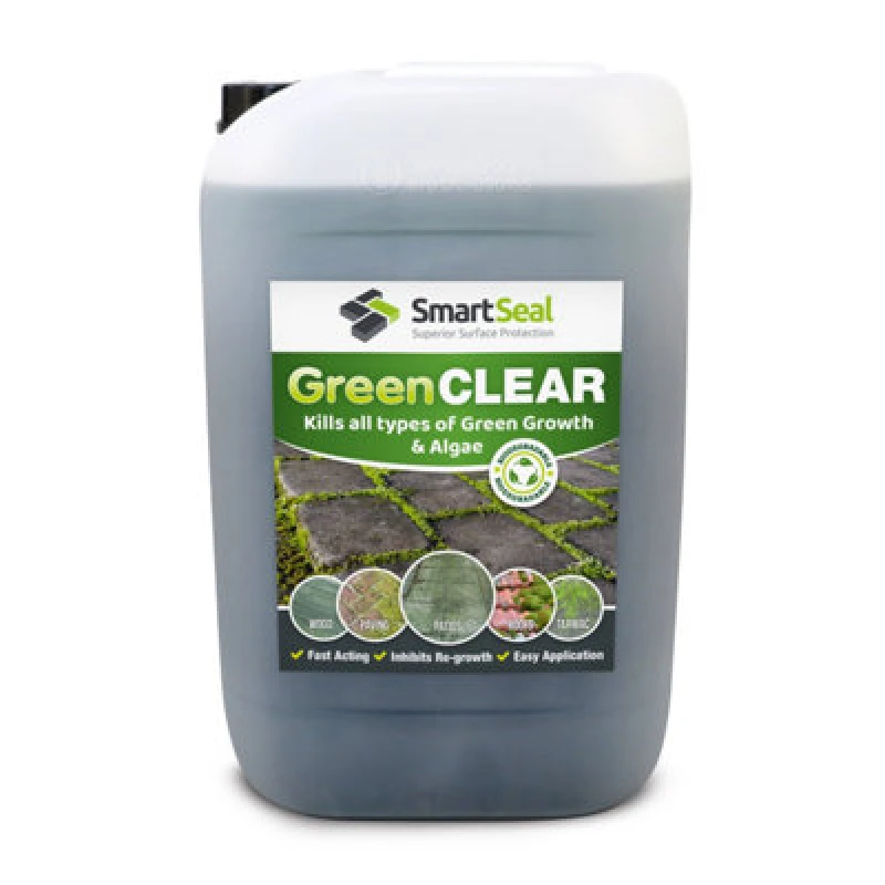 Image of Smartseal - Green Clear, Lichen And Algae Killer For Roofs, Driveways And Patios, 25L