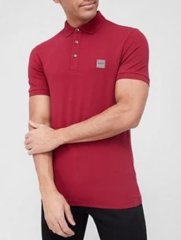 Image of Hugo Boss Passenger Polo Shirt Dark Red Size M Men