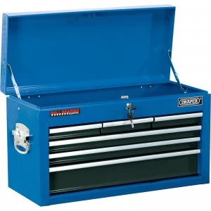 Image of Draper 6 Drawer Tool Chest Blue / Black