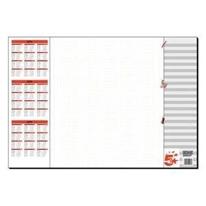 Image of 5 Star 590 x 410mm Paper Desk Pad White 1 Pad of 30 Sheets