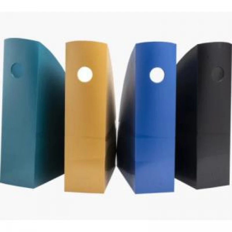 Image of Exacompta Exacompta Neo Deco Magazine File Set 266 x 82 x 305mm Assorted Colours (Pack 4) - 182505SETD 182505SETD