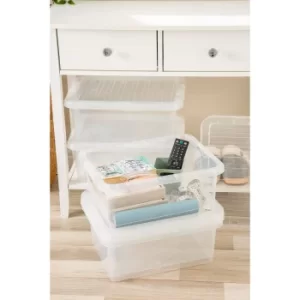 Image of Pack of 5 Clear Crystal Boxes and Lids