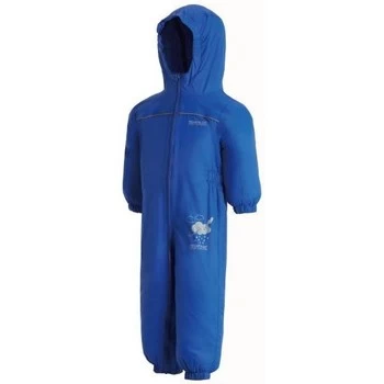 Image of Regatta PUDDLE IV Waterproof PuddleSuit boys's Childrens Jumpsuit in Blue - Sizes 6 months,12 mois,2 / 3 ans,5 / 6 years