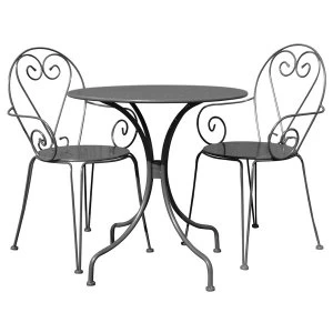 Image of Charles Bentley Metal 2-Seater Bistro Set