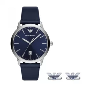 Image of Emporio Armani AR80042 Watch Cufflinks Gift Set