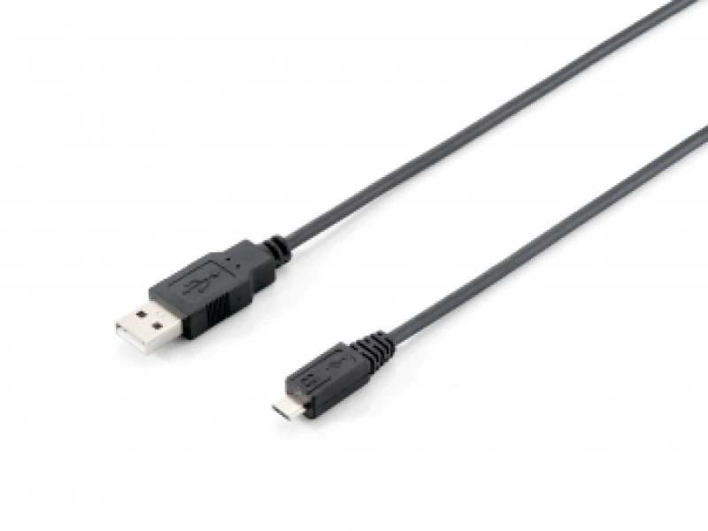 Image of Equip USB 2.0 Type A to Micro-B Cable. 1.8m . Black