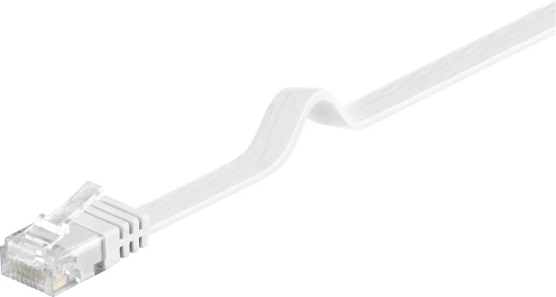 Image of Microconnect V-UTP6005W-FLAT networking cable White 0.5 m Cat6 U/UTP (