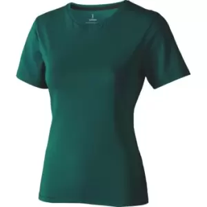 Image of Elevate Womens/Ladies Nanaimo Short Sleeve T-Shirt (M) (Forest Green)