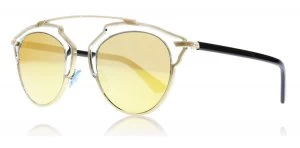 Image of Christian Dior So Real Sunglasses Gold U5S 48mm