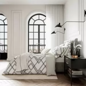 Image of Bedeck of Belfast Emani BCI Cotton Duvet Cover - Beige