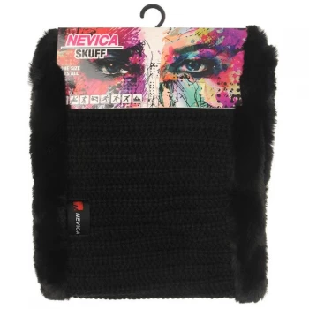 Image of Nevica Knit Fleece Skuff - Black