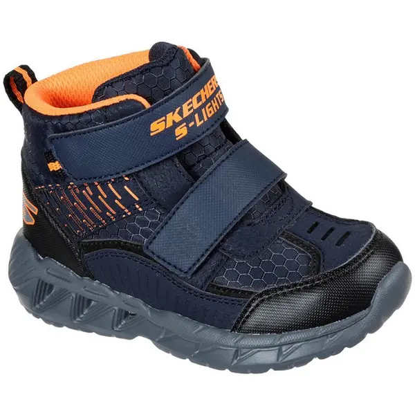 Image of Skechers Boys S Lights Magna Lights Light Up Boots UK Size 4 (EU 21) Navy/Black SKE1745-NVBK-4