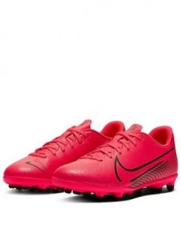 Image of Nike Junior Mercurial Vapor 12 Club Multi Ground Football Boots - Red/Black, Size 1