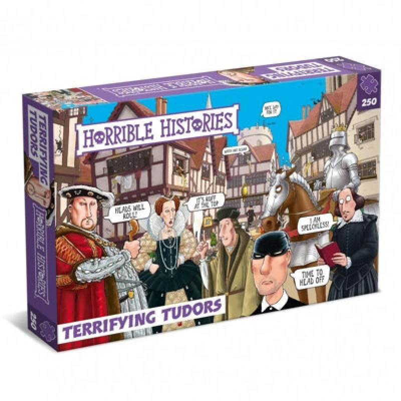 Image of University Games Horrible Histories Terrifying Tudors Jigsaw Puzzle 250 Pieces