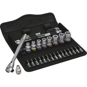 Image of Wera 8100 SA11 Zyklop 28 Piece 1/4" Drive Socket and Bit Set 1/4"