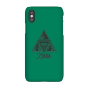 Image of Nintendo The Legend Of Zelda Triforce Phone Case - iPhone X - Snap Case - Matte