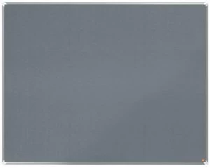 Image of Nobo Premium Plus Grey Felt Notice Board 1500x1200mm
