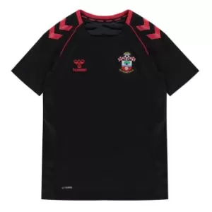 Image of Hummel Southampton FC Training T Shirt 2021 2022 Juniors - Black