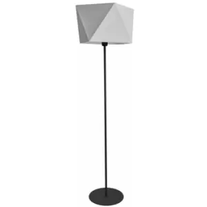 Image of Helam Adamant Floor Lamp Grey, Black 40cm