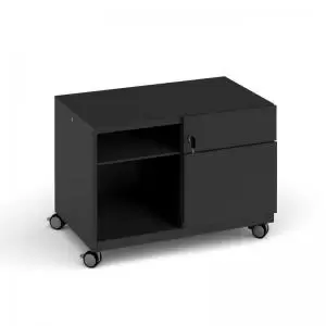 Image of Bisley steel caddy right hand storage unit 800mm - black