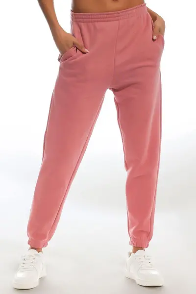 Image of Light & Shade High Waist Cuffed Joggers Mauve