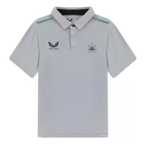 Image of Castore NUFC Travel Polo Shirt Junior Boys - Grey