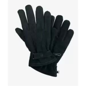 Image of Barbour Leather Thinsulate Gloves - Black