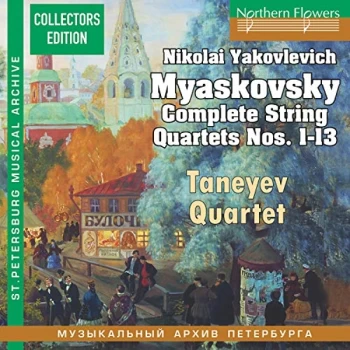 Image of Taneyev Quartet - Nikolai Yakovlevich Myaskovsky: Complete String Quartets... CD