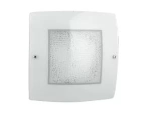 Image of TRILOGY LED Ceiling Light White, K9 Crystals 2240lm 4000K9 40x40cm