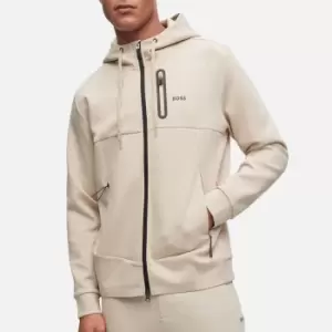 Image of BOSS Green Mens Sariq Hoodie - Medium Beige - XL
