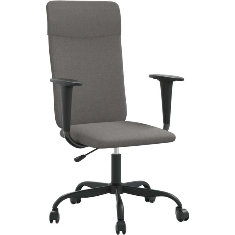 Image of vidaXL Office Chair Dark Grey Fabric, Grey 353018