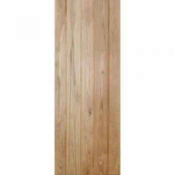 Image of LPD Button Bead Ledged Unfinished Oak Internal Flush Door - 1981mm x 838mm (78 inch x 33 inch)