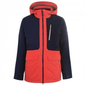 Image of Jack Wolfskin Colour Block Parka Jacket - Red 1089