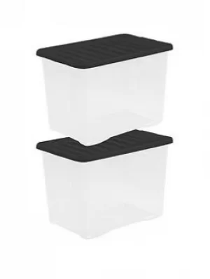 Image of Wham Crystal Set Of 3 Boxes And Lids- 80 Litres