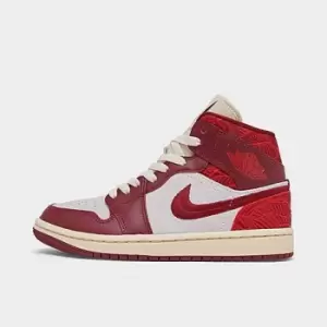 Image of Womens Air Jordan Retro 1 Mid SE Casual Shoes