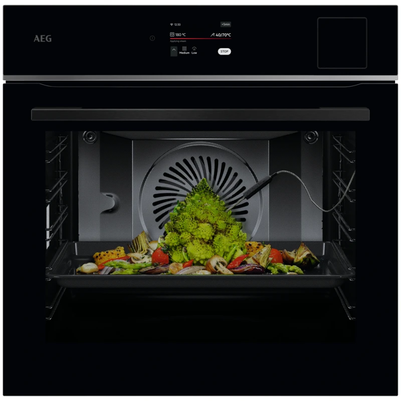 Image of AEG 8000 MealAssist TP8SB731AB Built In Electric Single Oven - Black - A++ Rated