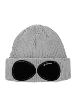 Image of C.P. COMPANY KIDS Goggle Lens Knit Beanie Grey