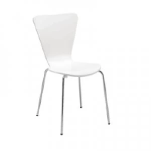 Image of Arista White Bistro Chair KF74194