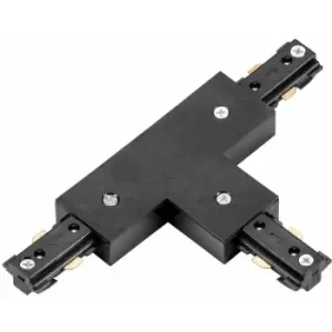 Image of Loops - Commercial Track Lighting T-Connector - 180mm x 107mm - Black PC Rail System