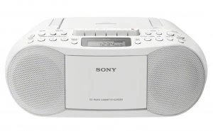 Image of Sony CFD-S70 AM/FM Radio Boombox - White