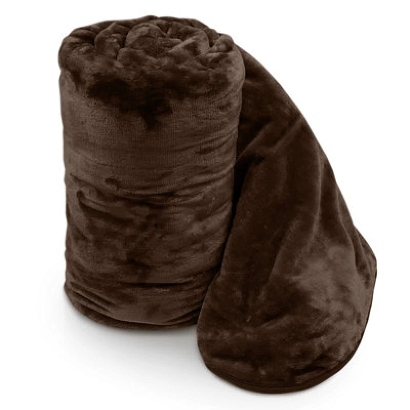 Image of Velosso Luxurious Ultra-Soft Plush Faux Mink Fur Throw Blanket - 150Cm X 200Cm , For Sofa, Bed - Chocolate