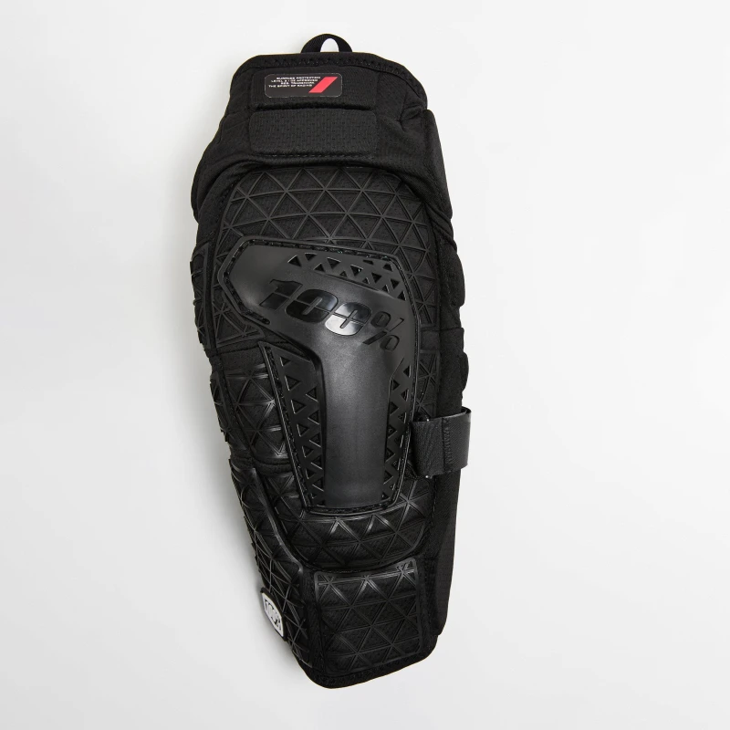 Image of 100 Percent Surpass Youth Knee Guards Black unisex S/M