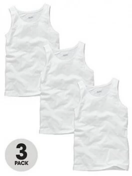 Image of Hugo Boss 3 Pack Core Vests White Size S Men