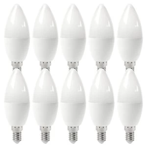 Image of electriQ Smart dimmable colour WiFi Bulb with E14 screw ending - Alexa & Google Home compatible - 10 Pack