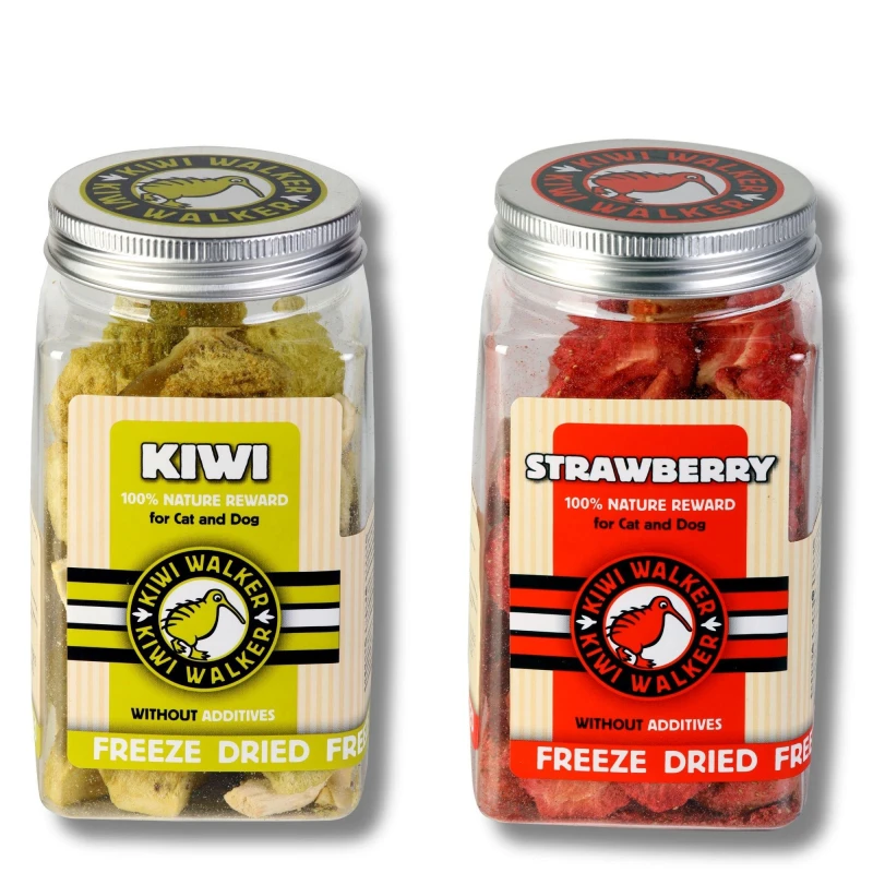 Image of Kiwi Walker Freeze Dried Kiwi And Strawberry Treats Multi unisex FDT360/361