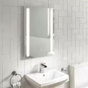 Image of Rectangular LED Bathroom Mirror with Demister 500 x 700mm - Capella