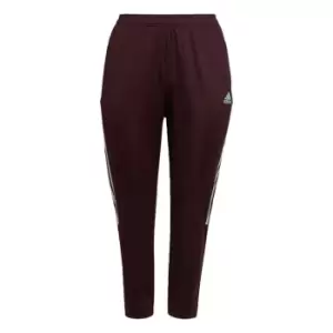 Image of adidas Tiro Tracksuit Bottoms (Plus Size) Womens - Shadow Maroon / Almost Blue