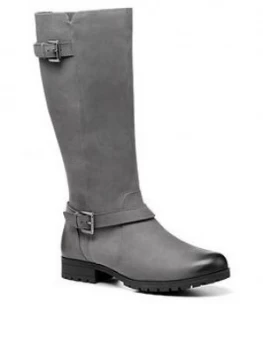 Image of Hotter Belgravia Knee Boots, Dark Grey, Size 3, Women