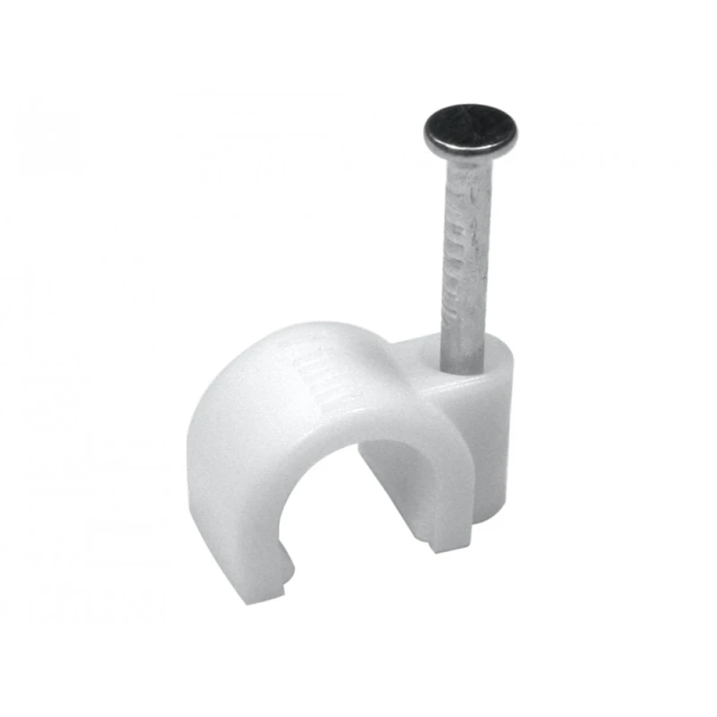 Image of Cables Direct CDL 50 Pack of 7mm Cable Clips Whi